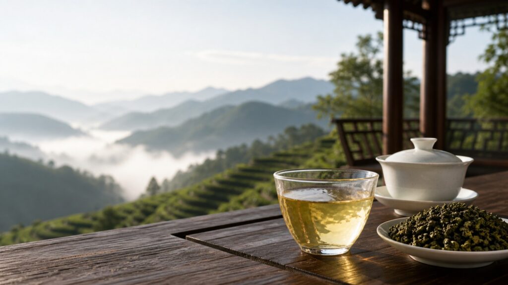 梨山烏龍散茶蓋碗與原葉立體茶包沖泡比較